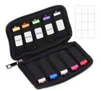 UIEXAY 1 Pièce Sac De Rangement Pour Clé Usb, Case De Stockage, Étui De Rangements, Clé-Usb Cle Usb Rangement Clef 10 Emplacements Avec Autocollants Pour Jump Drives/Pen Drive/Thumb Drive/Flash Drives