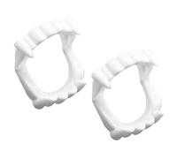 UIEXAY 2 PCS King of Halloween Dents de vampire pour enfants de 10 ans et plus, sûres et adaptées aux enfants, sans danger pour les dents, accessoire de fête d'Halloween, Dracula de vampire