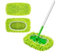 UIEXAY 2 Pièces Lingettes Reutilisable Pour Swiffer Wetjet Microfibre Lavable,Tampon De Rechange Balai Serpillère,Chiffon De Serpillière Microfibre Pour Swiffer Sweeper,Mop Pads Microfiber