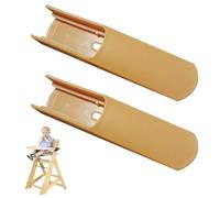 UIEXAY 2 Pièces Protection Anti-Basculement pour Chaise Haute Stokke Tripp Trapp, Kit de Patins Rallongés comme Accessoire, Couvre-Pieds de Sécurité et Prolongateur de Jambe (jaune)