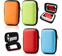 UIEXAY 4 Pièces Coque Pour Disque Dur Externe Sac Disque Dur Pour 2.5'' Disque Dur Portable Hdd Ssd Étui Case Compartiments Intérieurs Avec Proche Filet Disque Dur Protection Sac Antichoc Rigide Coque