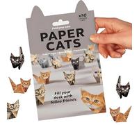 UIEXAY 50 Feuilles Papier Origami Chats Ensemble, 3D Artisanat Manuel Animaux Papiererie Kit Pour Animaux Chats Fait Main Pour Adultes Enfants Amoureux Des Décoration Bureau Cadeaux Noël