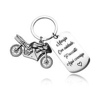 UIEXAY Lot de 1 porte-clés de voiture avec moto, porte-clés de style locomotive à la mode, porte-clés créatifs décoratifs pour voiture cadeau, machine cadeau