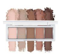 UIEXAY Palette De Fards À Paupières Neutres Nude Marron, 5 Couleurs Avec Fini Mat Velouté, Fards À Paupières Taupe Nude Aux Tons Froids, Maquillage Naturel Pour Tous Les Jours Fard A Paupiere