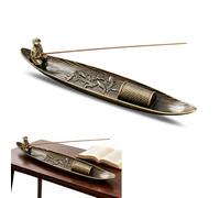 UIEXAY Porte Encens Céramique De Receveur De Cendres Céramique Support À Encens Porte Encens Brûleur D'Encens Porte Encens En Feuille Pour Baton Encens, Décoration De Meubles, Cadeau D'Art