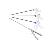 UIGJIOG Boîte de simulateur d'instruments chirurgicaux de laparoscopie 4 Instruments de Formation laparoscopique, dissèqueur, Pince, Ciseaux, Porte-Aiguille, Ensemble de 4 pièces