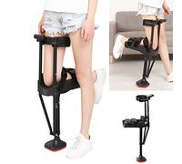 UIGJIOG Crutches Walker Marcheur De Genou Orientable 180 °, Marcheur Médical De Béquille De Genou Antidérapante Réglable en Hauteur, Béquille Mains Libres Béquille De Genou sans Douleur