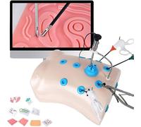 UIGJIOG Kit de simulateur Chirurgie laparoscopique Training Box,kit simulateur Chirurgical avec 10 modules Formation,4 Outils chirurgicaux,Images HD,adapté à la Formation étudiants en médecine