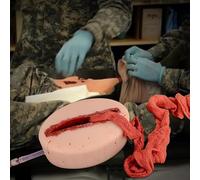 UIGJIOG Modèle D'hémostase De Plaie Coupée Modèle De Simulateur De Laceration Matériel en Silicone Et Lavable pour Les Cours De Formation De Premiers Soins Trainer d'emballage De Plaie