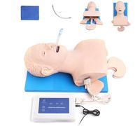 UIGJIOG Modèle d'intubation 110V-220V Simulateur Formation à l'intubation Gestion respiratoire Tête d'intubation Intubation Adulte Manicine Entraîneur Gestion respiratoire l'enseignement l'étude