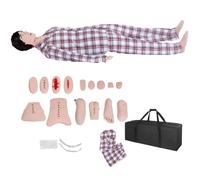 UIGJIOG Simulateurs de Soins Humains, mannequins de Soins aux Patients Mannequin d'infirmier Mannequin traumatisme Formation mannequins Soins en PVC Corps Entier, modèles de mannequins de plaies
