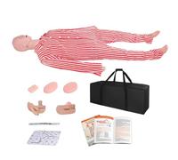 UIGJIOG Soins aux Patients Infirmier Mannequin médical Mannequin de Formation Professionnel Mannequin Multifonction Humains 25 Articles Compétences infirmières Démonstration plaies avec 3 modules