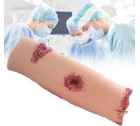 UIGJIOG Wound Perforation Injury Model Kit D'entraînement Au Pansement des Blessures Au Mollet Kit De Formation Stop The Bleed avec 4 Blessures Simulées Modèle Hémostatique Réutilisable
