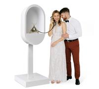 UIHECTA Cabine TéLéPhonique avec Livre d'or Audio, Cabine TéLéPhonique Romantique, DéCoration pour Mariages Anniversaires FêTes Remises DiplôMes Baby Showers DéParts Retraite Occasions SpéCiales
