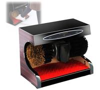 UIHECTA Cireuse à Chaussures éLectrique, Cireuse à Chaussures EntièRement Automatique, DéPoussiéRage Et Polissage, Kit Nettoyage Chaussures en Cuir Portable, pour Maison Bureau HôTel Banque,003