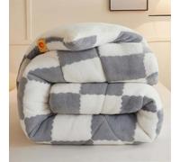UIHECTA Couette d'hiver éPaisse Et Chaude | Couverture en Velours Double Face Ultra Chaude | Couettes LéGèRes Et Respirantes | Couette en Peluche pour Automne Et Printemps,Gris,180 * 220cm(4kg)