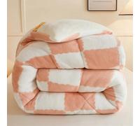 UIHECTA Couette d'hiver éPaisse Et Chaude | Couverture en Velours Double Face Ultra Chaude | Couettes LéGèRes Et Respirantes | Couette en Peluche pour Automne Et Printemps,Rose,150 * 200cm(2.5kg)