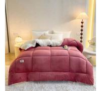 UIHECTA Couette Polaire Sherpa, Couette Ultra Chaude en Agneau, Couette Chaude, Couverture Double Face en Velours, pour Lit Double d'hiver, Literie,002,180 * 220cm(3kg)