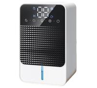 UIHECTA Déshumidificateurs pour la Maison | Absorbeur d'Humidité Électrique Économe en Énergie | Mode Nuit | Arrêt Automatique | 1.5L | pour Chambre, Salle de Bain, Dressing, Camping-Car,Blanc