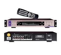 UIHECTA Égaliseur Audio Hi-FI, Égaliseur Graphique Numérique avec Affichage Spectre Musical 32 Segments, Bluetooth, Contrôle Volume, Télécommande, 12 Motifs Rythmiques, pour Studio Enregistrement,002