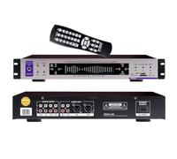 UIHECTA Égaliseur Audio Hi-FI, Égaliseur Graphique Numérique avec Affichage Spectre Musical 32 Segments, Bluetooth, Contrôle Volume, Télécommande, 12 Motifs Rythmiques, pour Studio Enregistrement,003