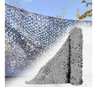 UIHECTA Filet De Camouflage, Filet Brise-Vue, Filet DéCoratif Militaire ImperméAble, Filet D'Ombrage pour Terrasse, RéSistant Aux DéChirures, Tissu Oxford 210D, DéCoration FêTe à ThèMe,Gris,9x16m