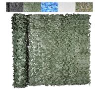 UIHECTA Filet De Camouflage, Filet Pare-Soleil, Filets De Protection Solaire, pour Chasse, ArméE, DéCorations FêTes d'anniversaire sur ThèMe des Dinosaures, Camping Et Tir,Vert,7x13m