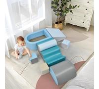 UIHECTA Jeu d'escalade Amusant Tout-Petits 1 à 3 Ans - Blocs d'escalade en Similicuir Plaisir D'IntéRieur Illimité. Gymnase en Mousse IdéAl L'Apprentissage Toute SéCurité Nouvelles CompéTences,D