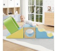 UIHECTA Jeu d'escalade Amusant Tout-Petits 1 à 3 Ans - Blocs d'escalade en Similicuir Plaisir D'IntéRieur Illimité. Gymnase en Mousse IdéAl L'Apprentissage Toute SéCurité Nouvelles CompéTences,B