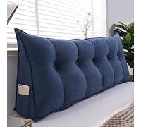 UIHECTA Oreiller De TêTe De Lit en Coin, TêTe De Lit Triangulaire Coussin De Lecture, Oreiller De Soutien De Traversin De TêTe De Lit, Dossier MéRidienne, avec Couvercle Amovible,005,80 * 50 * 20cm