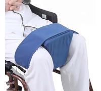 UIHECTA SéParateur Genou en Coin, Coussin Positionnement pour Fauteuil Roulant, Coussin Soutien pour Jambes, Poches en Filet, pour RéCupéRation AprèS Une OpéRation D'Abduction Hanche,Bleu