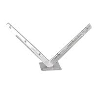 UIHECTA Support en V pour Grillage Barbelé, Support Galvanisé pour Fil Barbelé, Bras d'Extension de Montage Antivol, Support pour Filet de Clôture Jardin à Rouleau Concertina,1pcs