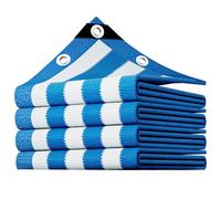 UIHECTA Toile D'Ombrage, BâChe en Tissu Respirant, Filet Pare-Soleil De Jardin RéSistant, avec Bords RenforcéS Et œIllets, Brise-Vue, pour Serre, Plantes Et Terrasse,Blue White,2×13m
