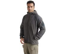 UIHECTA Veste Polaire LéGèRe Air à Fermeture éClair IntéGrale pour Homme, Texture OnduléE Veste De Printemps Respirante pour La RandonnéE Et Le Camping en Plein Air,E,M