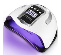 UIHOL Lampe UV LED Ongles Gel, 280W Professionnel Sèche Automatique, 66 Lumières Séchage Rapide, Grand LCD Ecran, 4 Minuteries 10s/30s/60s/99s pour Vernis Semi Permanent