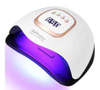 UIHOL Lampe UV LED Ongles Gel, 380W Professionnel Sèche Automatique, 81 Lumières Séchage Rapide, Grand LCD Ecran, 4 Minuteries 10s/30s/60s/99s pour Vernis Semi Permanent