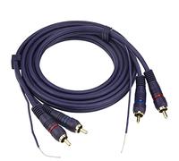 UIInosoo Câble RCA avec fil de terre, 1,8 m plaqué or 2RCA mâle vers 2RCA mâle, interconnexion stéréo pour platine, préamplificateur, tourne-disque, amplificateur