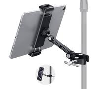UIIUY-Support de tablette pour microphone, support réglable pour téléphone et iPad, support de tablette en aluminium compatible avec les appareils de 4,7 à 12,9 pouces tablettes et smartphones