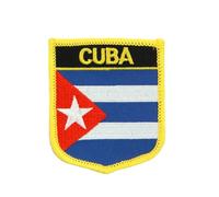 Uijokdef 1 patch brodé drapeau cuba à repasser ou à coudre sur le thème de la tactique militaire nationale cubaine (Cuba)