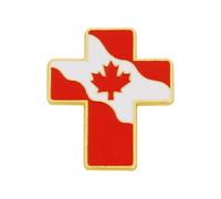 Uijokdef Broche drapeau de pays en alliage de zinc, 2,1 x 2,5 cm, décoration de poitrine, 0.8 Inches, Laiton, Pas de gemme