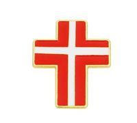 Uijokdef Broche drapeau de pays en alliage de zinc, 2,1 x 2,5 cm, décoration de poitrine, 0.8 Inches, Laiton, Pas de gemme