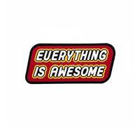 Uijokdef Patch tactique Morale en PVC, motif flèche rouge et jaune, insigne lumineux en caoutchouc souple avec brassard crochet, 5 x 9 cm (lot de 2)