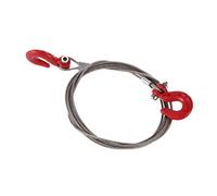 Uikdjgu 1/10 Corde De Remorquage en Acier sur Chenille pour Voiture RC avec Crochets pour PiÈCes De SCX10 Wraith D90