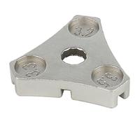 Uikdjgu 1 Pièce Triangle Corps Clé à 6 Rayons Outil à Rayons e Réglage de Fil Argent