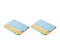 Uikdjgu 10 Pièces Séries Doux Chamois Lunettes Cleaner Lunettes Fibre Fine Tissu Propre pour Objectif Caméra de Nettoyage