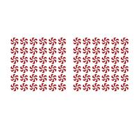 Uikdjgu 100 Pcs Noël Canne de Arbre de Noël Suspendus Ornements de Menthe Poivrée pour la Décoration de Vacances Party Favors 25mm