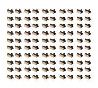 Uikdjgu 100 Pcs SS22F25-G7 2 Position DPDT 2P2T Panneau Mini Interrupteur A Glissiere Solder Lug