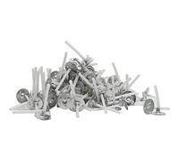 Uikdjgu 1000 PièCes/Lot MèChes de Bougie 1 Pouce MèChe de Bougie à Faible FuméE avec Onglets en MéTal MèChes de LumièRe de Thé pour la Fabrication de Bougies