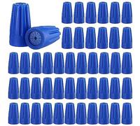 Uikdjgu 100pcs Connecteurs Électriques de Borne D'Épissure Bleue Connecteurs Électriques Extérieurs 22AWG-12AWG