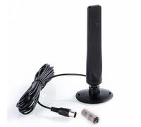 Uikdjgu 1080P Antenne de Télévision Numérique Intérieure 1 Pièces Booster Récepteur de Signal Actif Amplificateur Antenne TV HDTV Mini Antenne DVB-T2 Installation Facile Facile à Utiliser